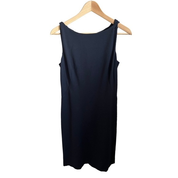Mm Lafleur Lydia Twist Strap Sheath Dress Midnight Navy Blue Size 0 - Picture 4 of 8